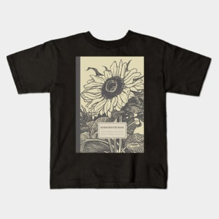 Aesthetic Vintage Floral Composition Book Kids T-Shirt